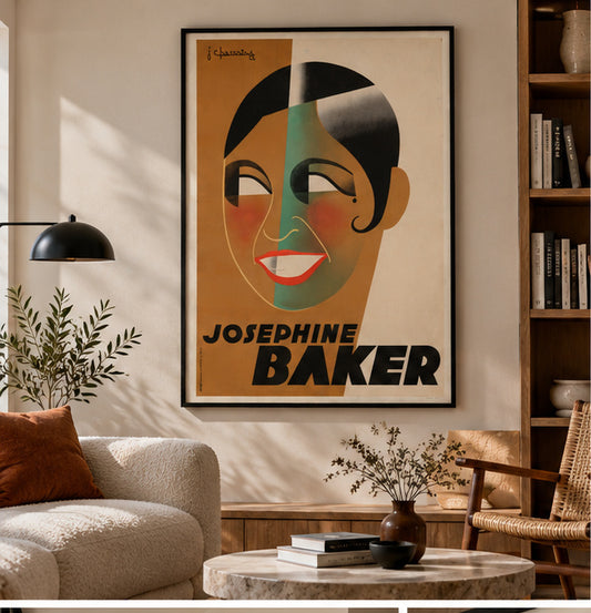 Affiche Joséphine Baker 1931 — Jean Chassaing, Poster Art Déco Vintage