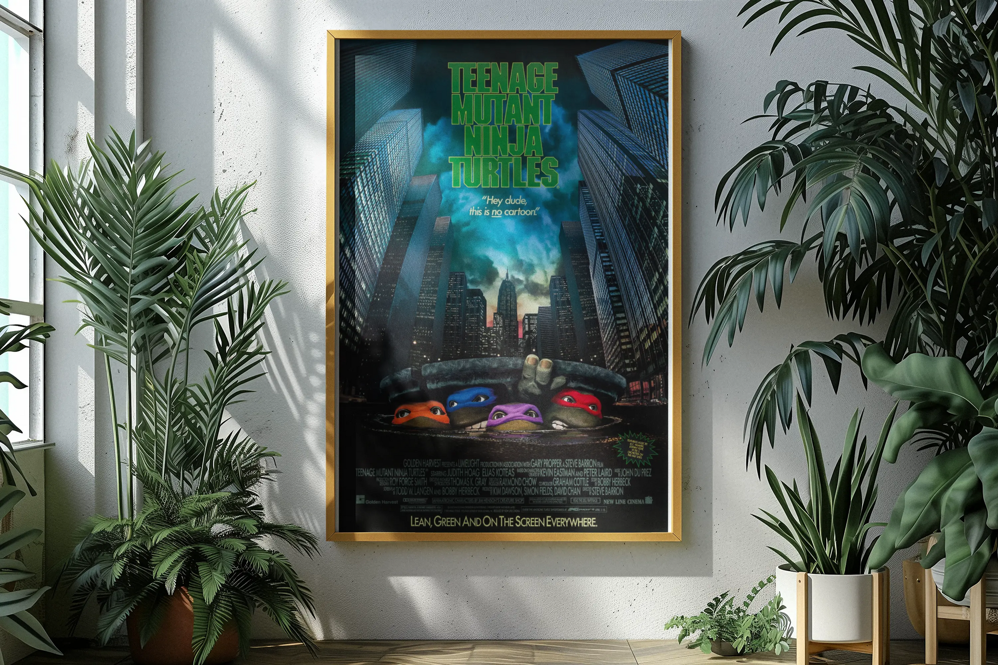 Poster Tortues Ninja 1990, Teenage Mutant ninja turtles movie 1990 Trendsandprints