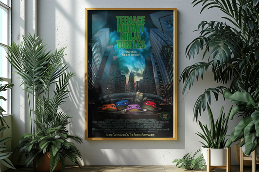 Poster Tortues Ninja 1990, Teenage Mutant ninja turtles movie 1990 Trendsandprints