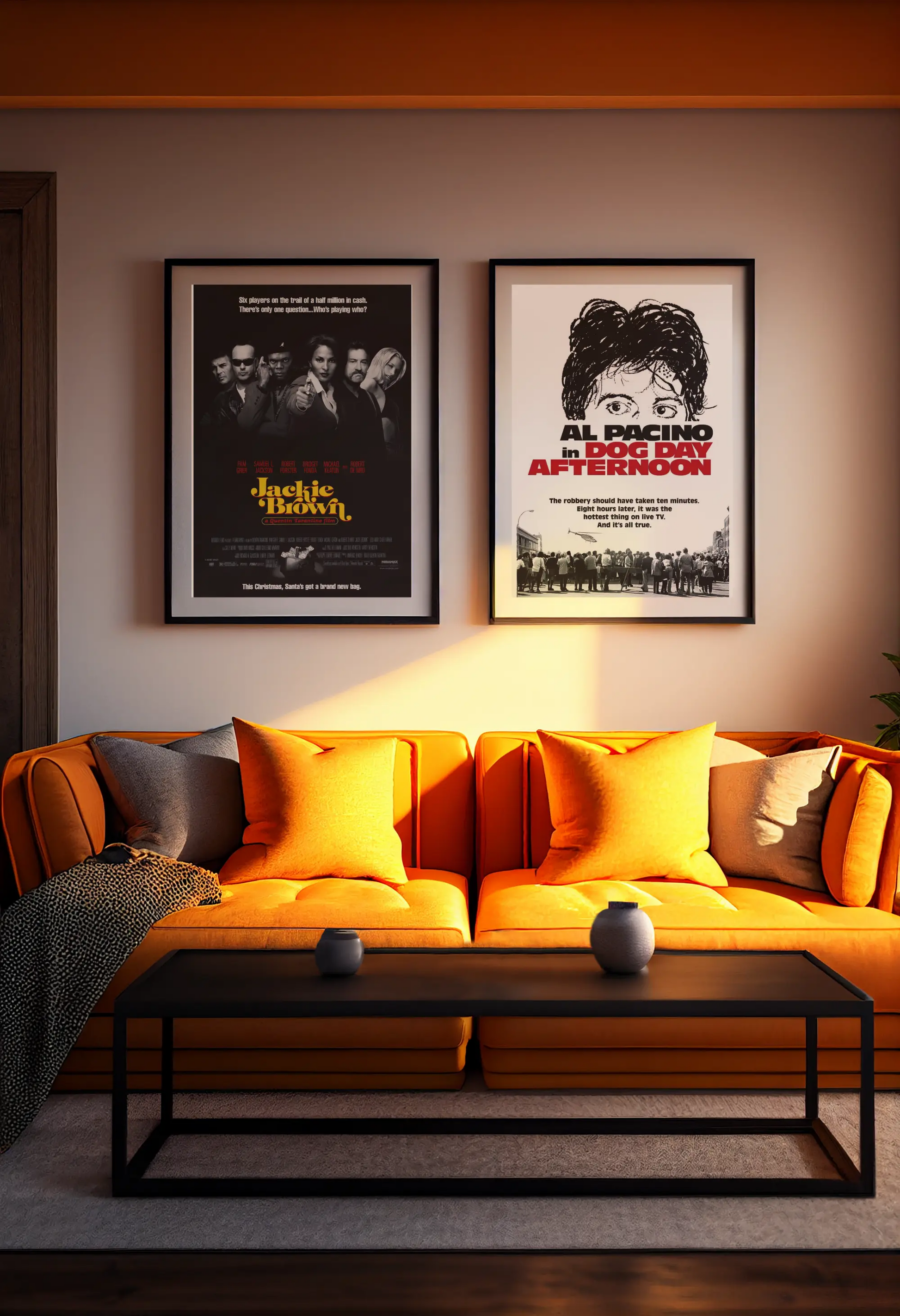 Poster Jackie Brown 1997,  Quentin Tarantino film, film culte américain Trendsandprints