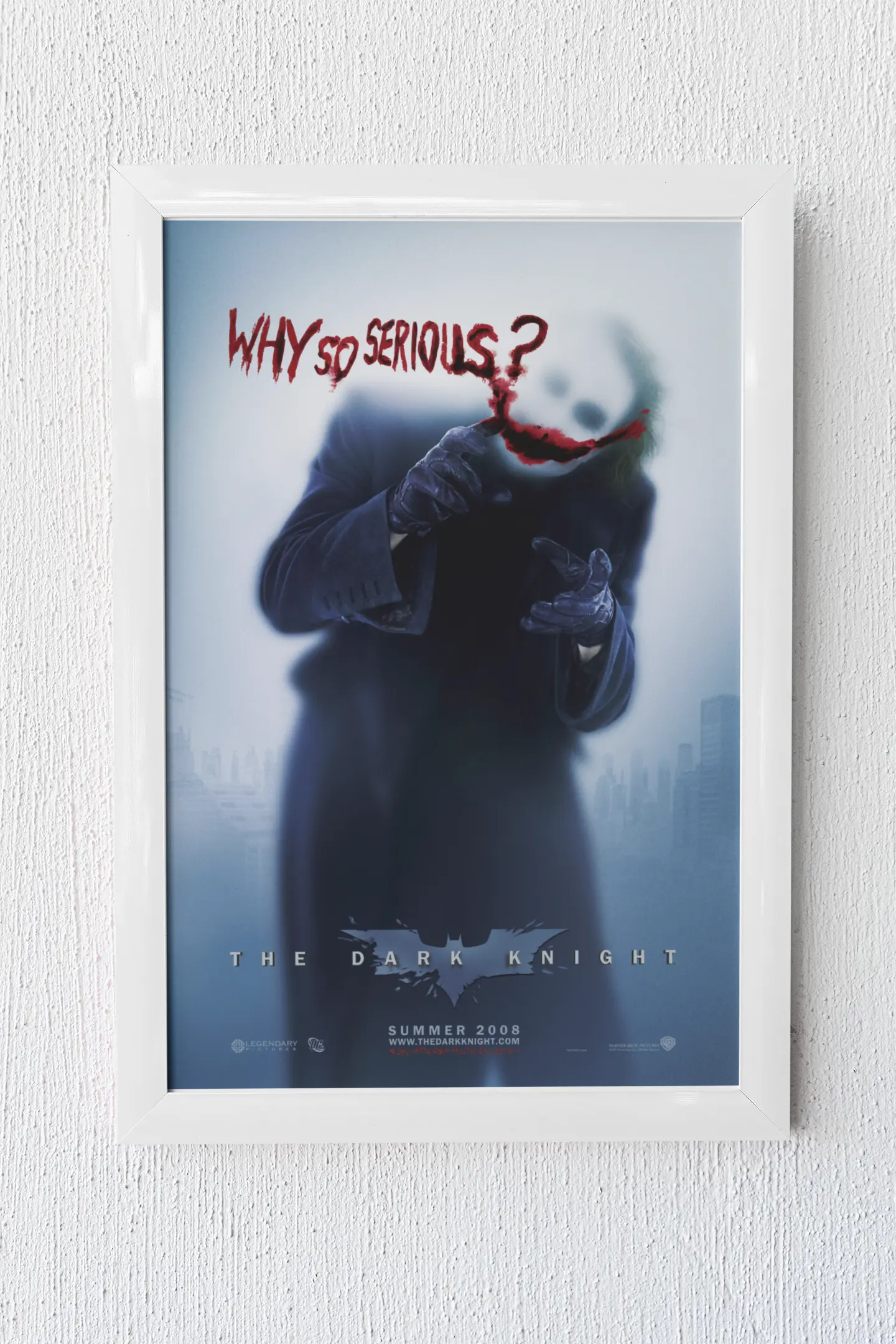 Affiche Batman the dark knight 2008, poster Joker "why so serious" Trendsandprints