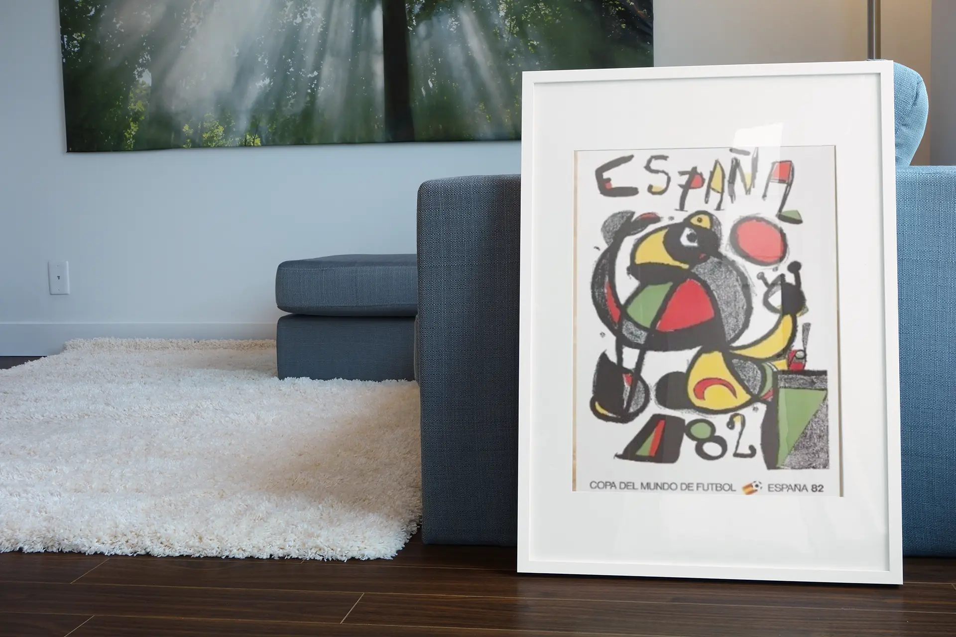 Poster coupe du monde 1982 Espagne, poster football, création de Miro Trendsandprints