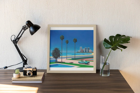Poster Hiroshi Nagai, poster Californie, poster city pop Trendsandprints