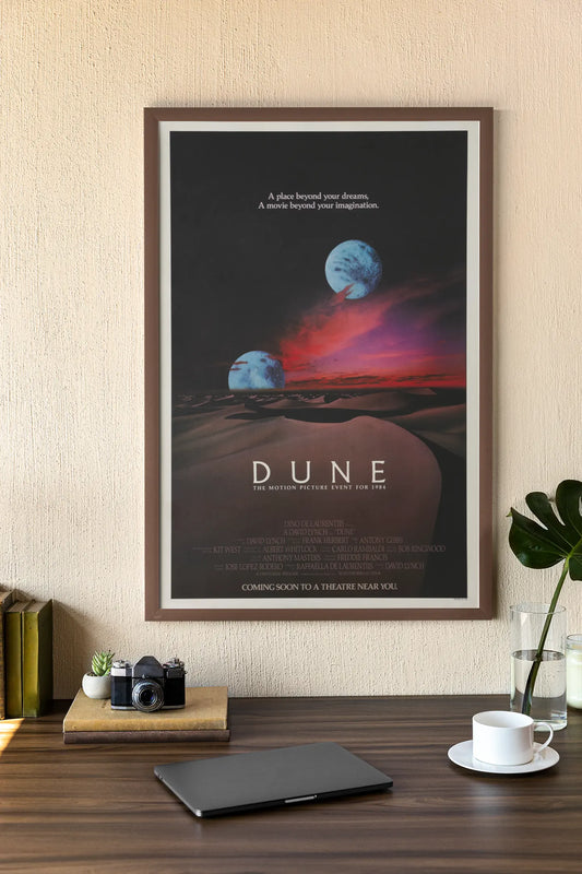 Poster film Dune de 1984 par David Lynch, film de science-fiction Trendsandprints