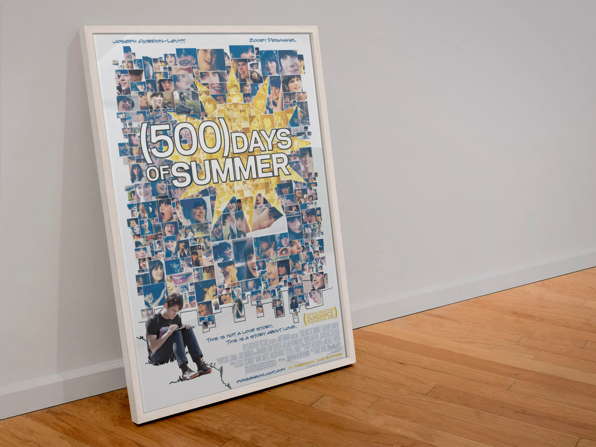 Poster (500) days of summer, film de romance, film d'amour Trendsandprints