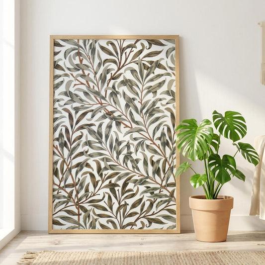 Affiche Willow Bough — William Morris, Motif Botanique Victorien